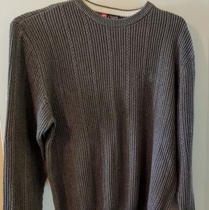 Chaps XXL Long Sleeve Men's Sweater Brown